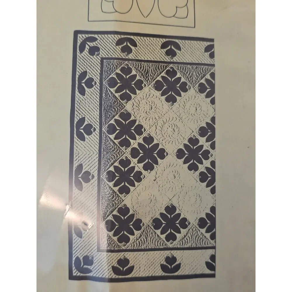 NOS VTG Quilt King 504 pieces Country Patchwork Quilting Kit Granny Cottagecore